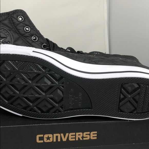 Converse Quilted Chuck Taylor High Tops Black - Picture 5 of 5